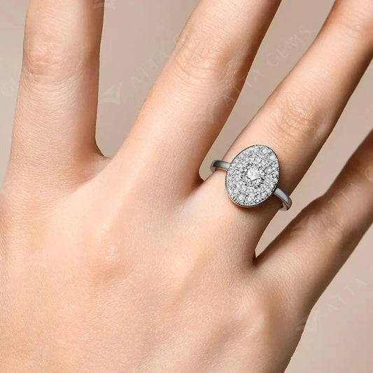 DiamondAura™ Halo Ring