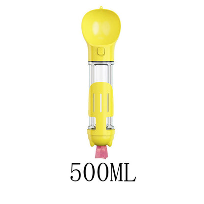Paw Hydration: 4 in 1 Portable Multifunctional Pet Water Bottle