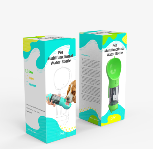 Paw Hydration: 4 in 1 Portable Multifunctional Pet Water Bottle