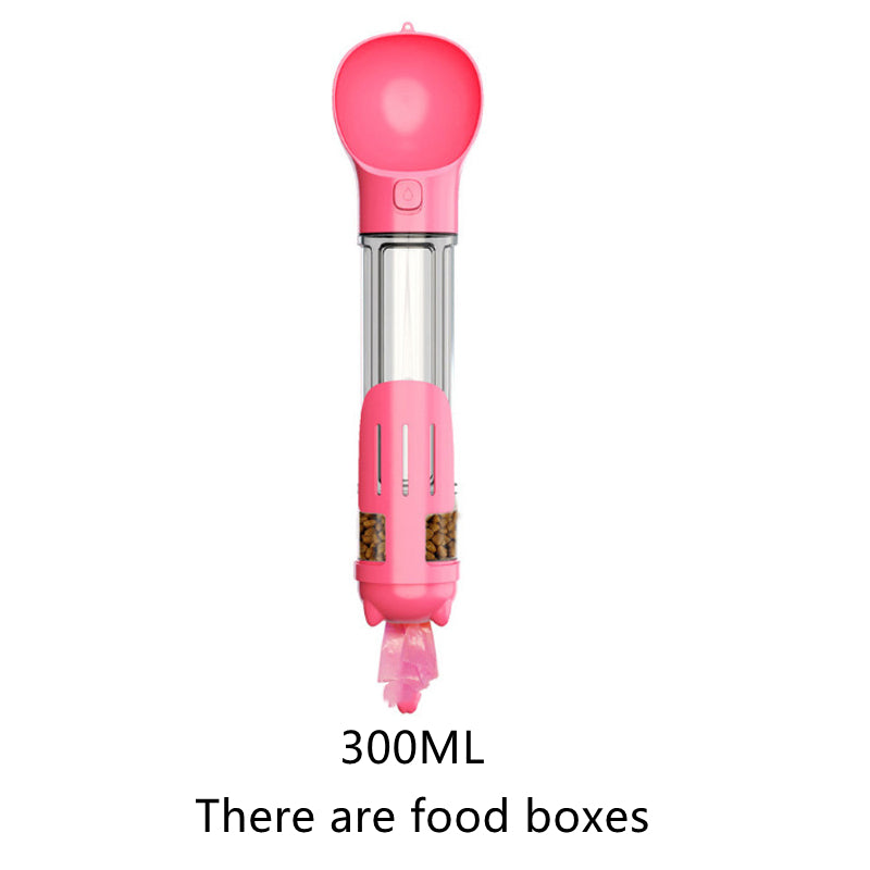 Paw Hydration: 4 in 1 Portable Multifunctional Pet Water Bottle