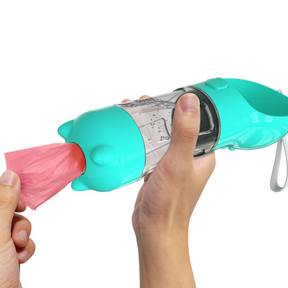 Paw Hydration: 4 in 1 Portable Multifunctional Pet Water Bottle