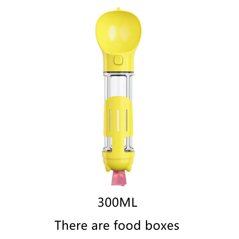 Paw Hydration: 4 in 1 Portable Multifunctional Pet Water Bottle