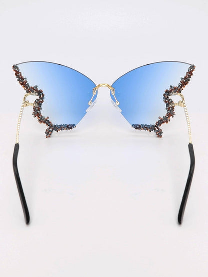 Luxury Diamond Butterfly Sunglasses for Women