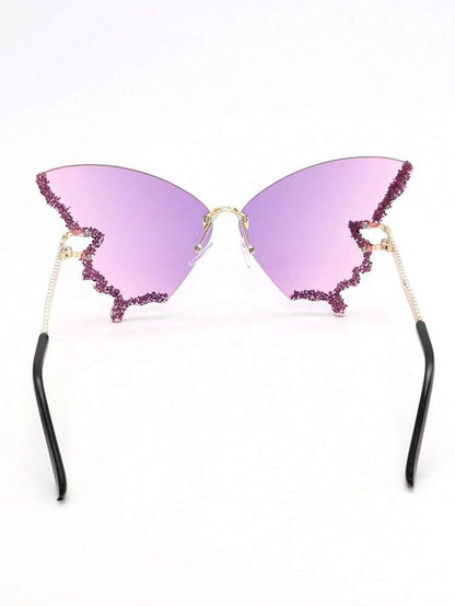 Luxury Diamond Butterfly Sunglasses for Women