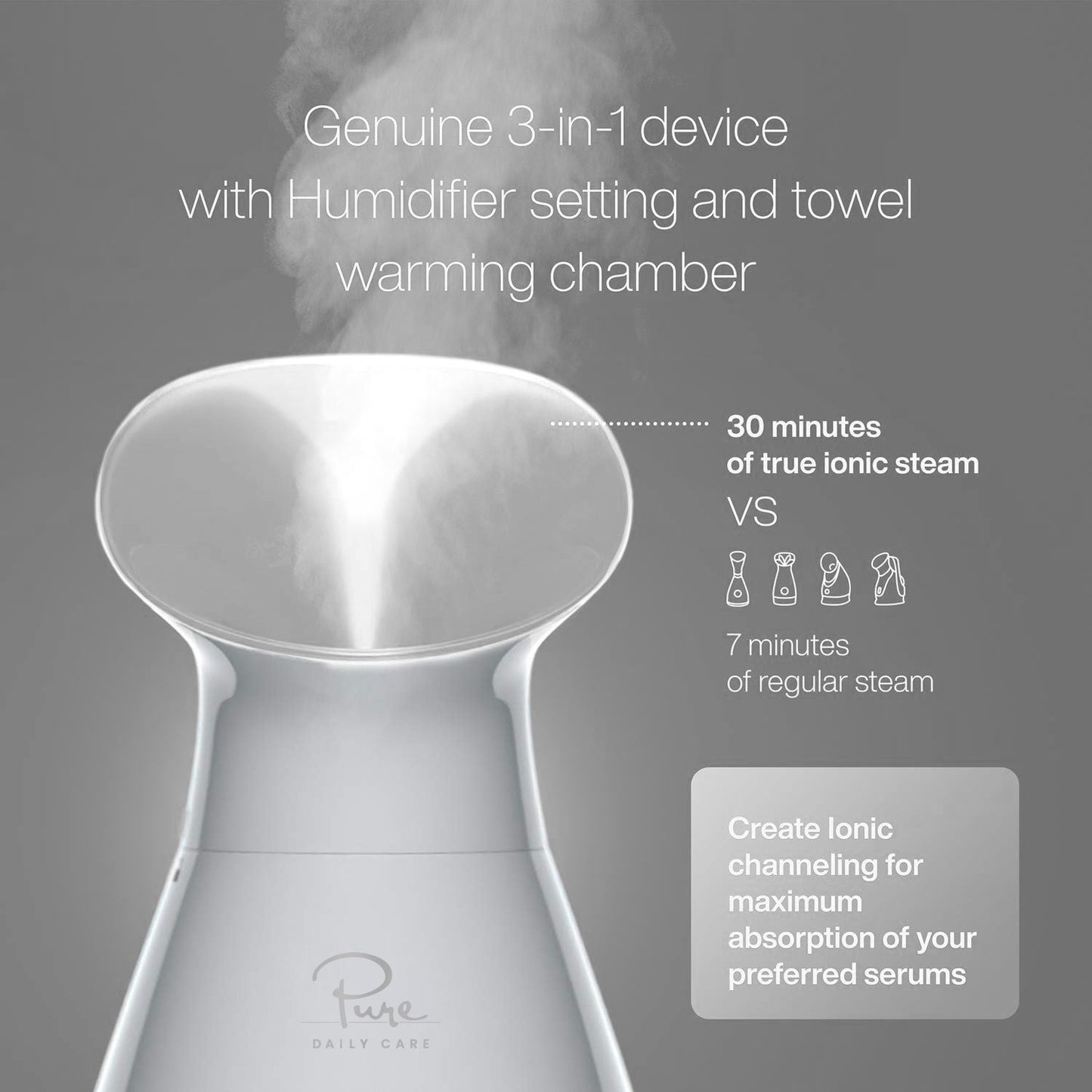NanoSteamer 3-in-1 Ionic Facial Steamer