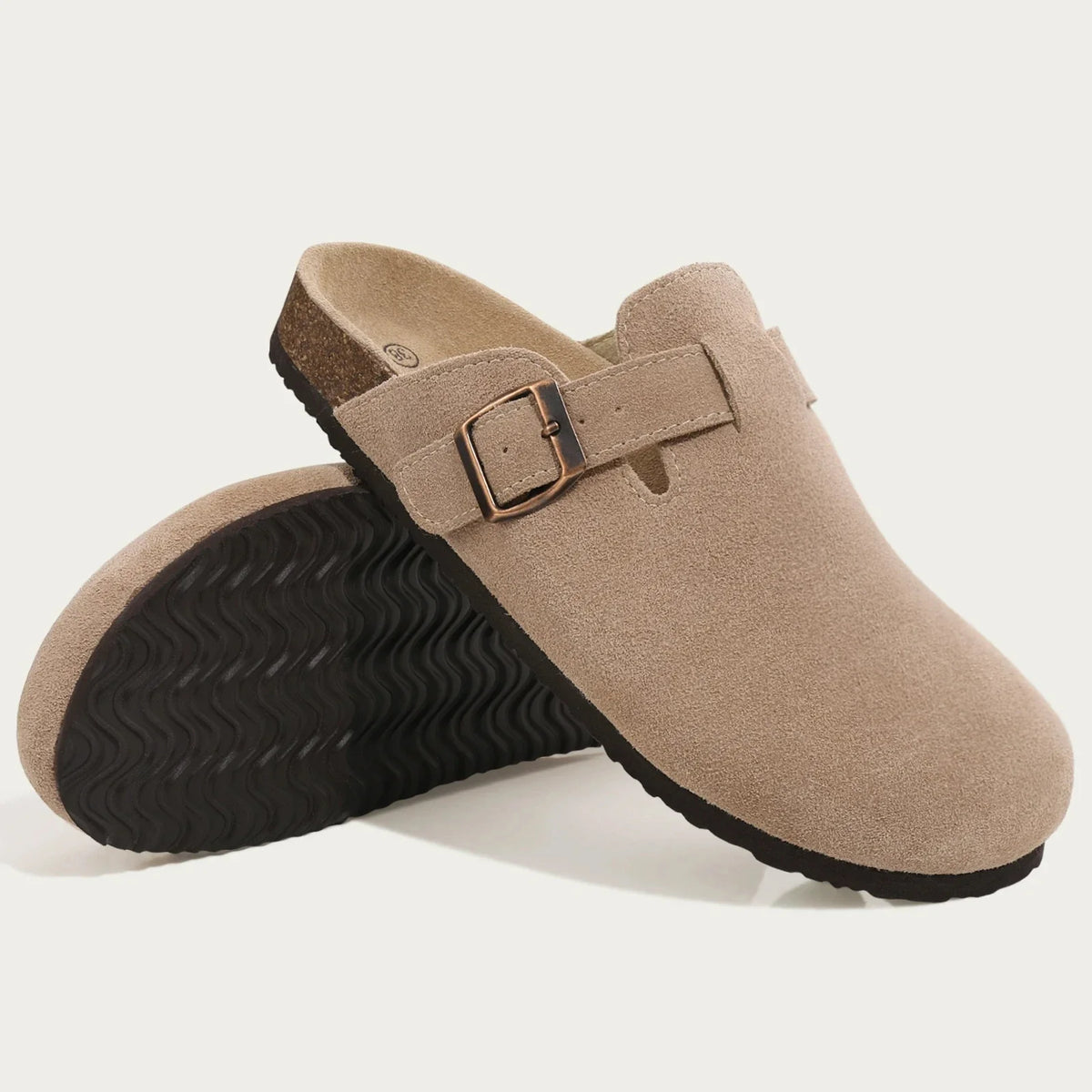 Aspen Suede Buckle Clog