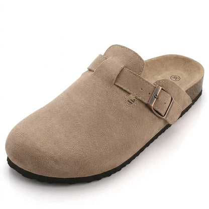 Aspen Suede Buckle Clog