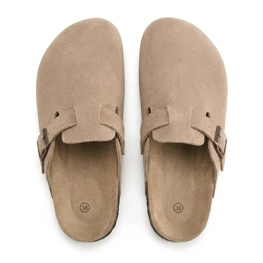 Aspen Suede Buckle Clog