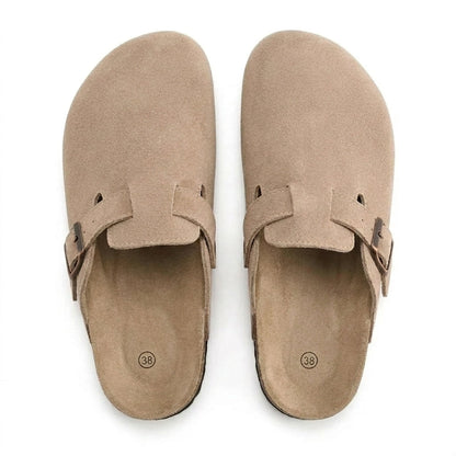 Aspen Suede Buckle Clog