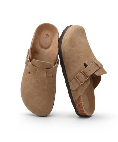 Aspen Suede Buckle Clog