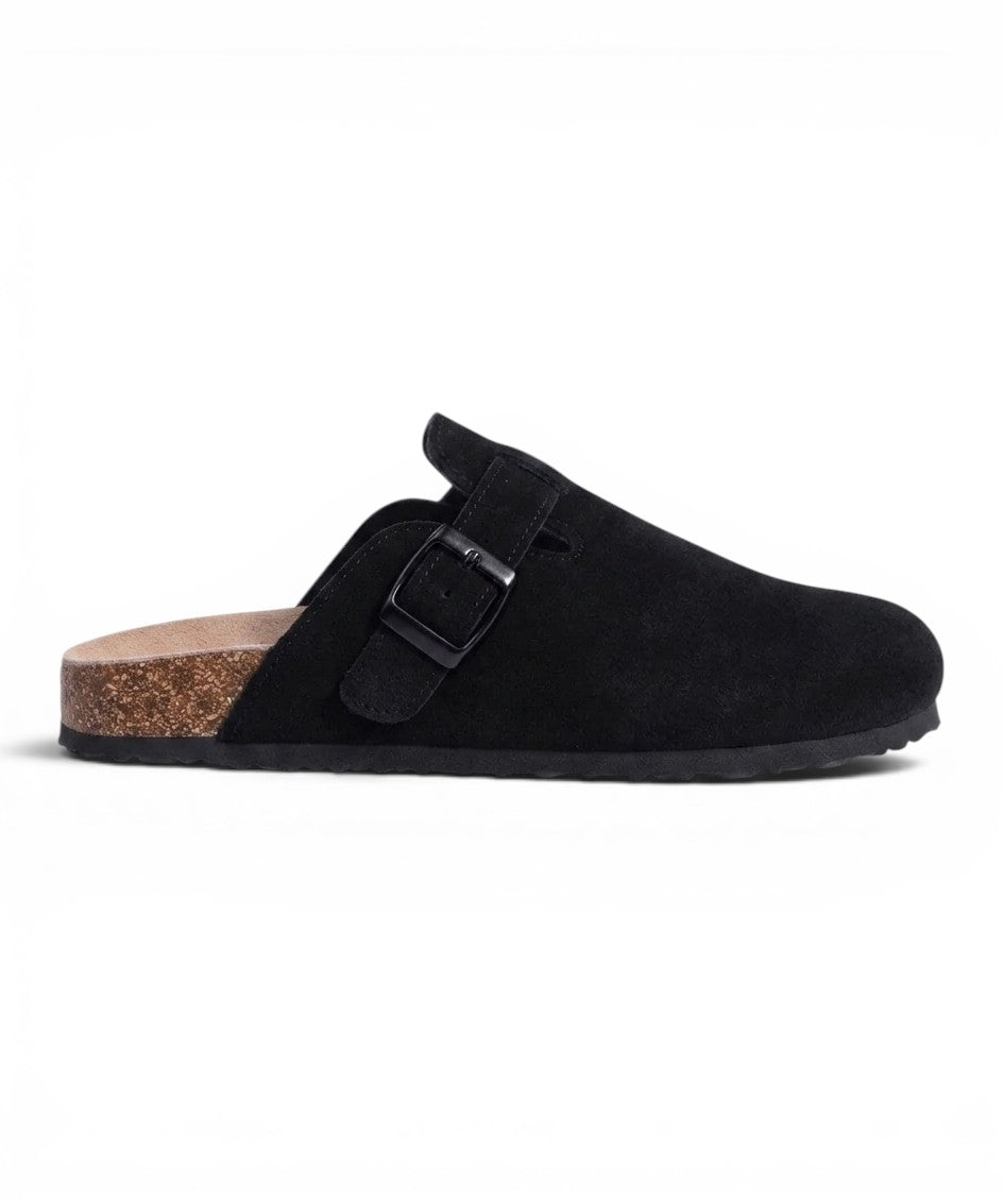 Aspen Suede Buckle Clog