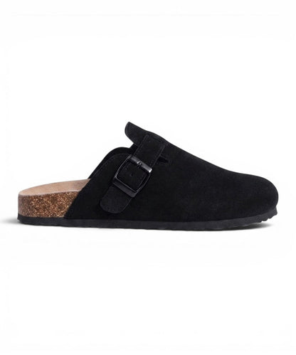 Aspen Suede Buckle Clog