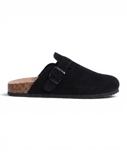 Aspen Suede Buckle Clog
