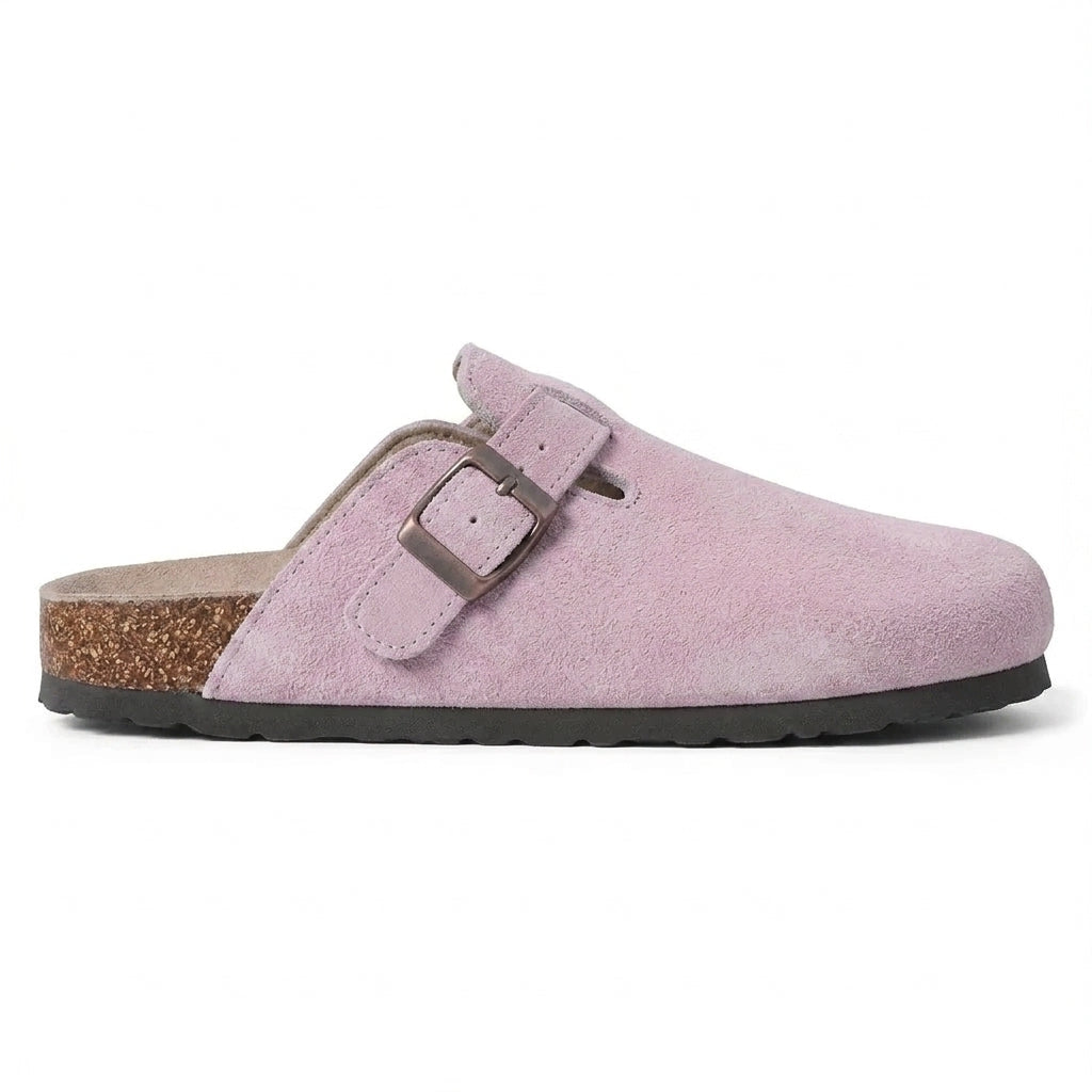 Aspen Suede Buckle Clog