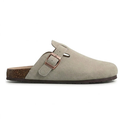 Aspen Suede Buckle Clog