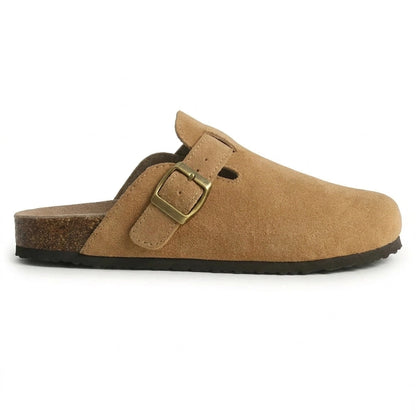 Aspen Suede Buckle Clog