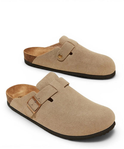Aspen Suede Buckle Clog